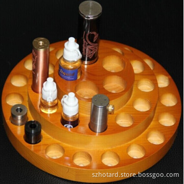 New Design Wood Display Stand for Mods or E Liquid Bottles